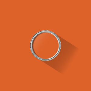 Orange paint